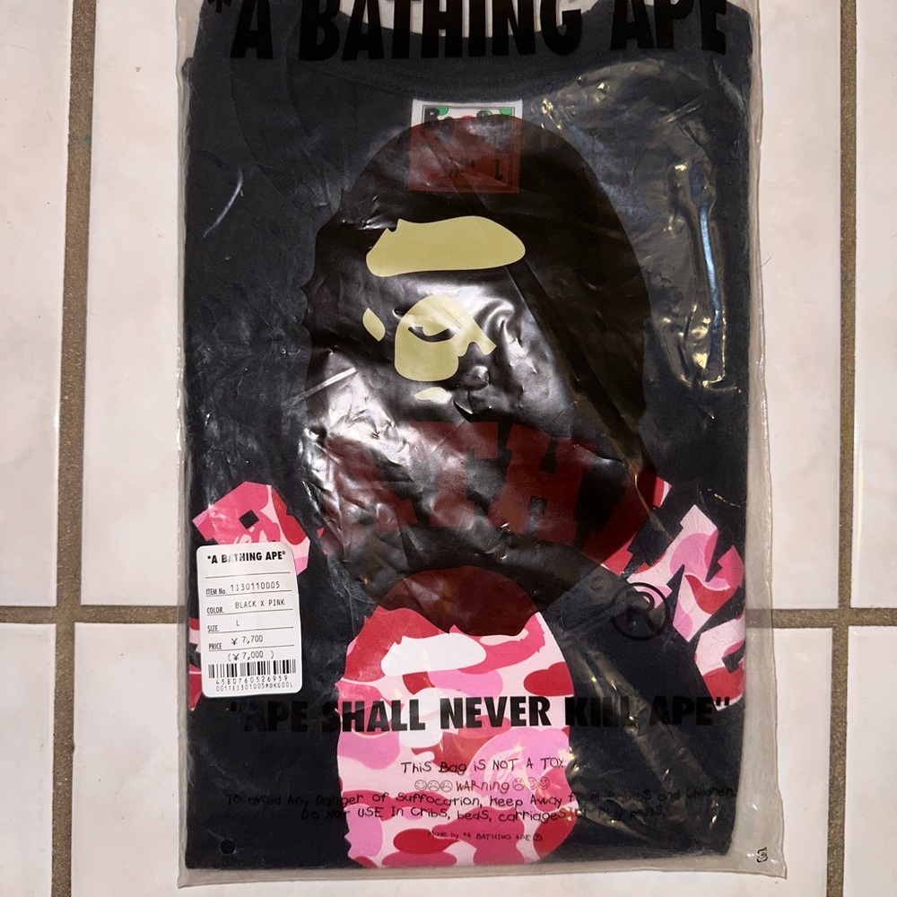 Black X Pink men’s Bape T-shirt